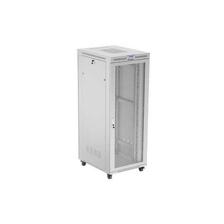 19" VOLNĚ STOJÍCÍ RACKOVÁ SKŘÍŇ 42U 800X1000 ŠEDÁ LCD S PERFOROVANÝMI DVEŘMI LANBERG (PLOCHÉ BALENÍ)