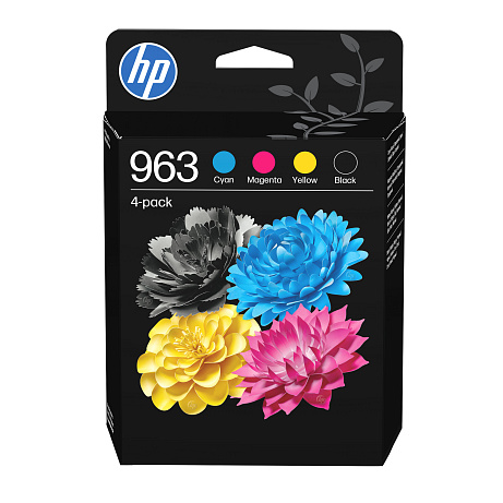 HP 963 CMYK Original Ink Cartridge 4-Pack (700 / 700 / 700 / 1,000 pages)