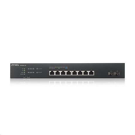 Zyxel XS1935-10, 8-port Multi-Gigabit Smart Managed Switch with 2 SFP+ Uplink, hybrid mode, standalone or NebulaFlex Clo