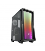 Fortron skříň Midi Tower CMT212G Black, A.RGB light bar