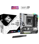 ASRock MB Sc LGA1700 B760M STEEL LEGEND WIFI, Intel B760, 4xDDR5, 1xDP, 1xHDMI, WI-FI, mATX