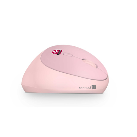 CONNECT IT FOR HEALTH LADIES PINK vertikální myš