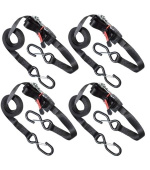 Master Lock Upínací popruhy s ráčnou a háčky - 425 cm (4 ks/blistr)