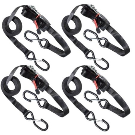 Master Lock Upínací popruhy s ráčnou a háčky - 425 cm (4 ks/blistr)