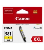 Canon CARTRIDGE CLI-581 XXL žlutá pro PIXMA TS615x, TS625x, TS635x, TR7550, TS815x (824str.)