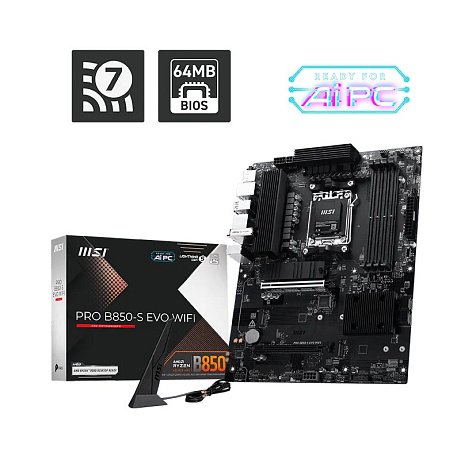 MSI PRO B850-S EVO WIFI/AM5/ATX
