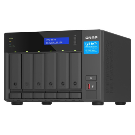 QNAP TVS-h674-i3-16G (4C/i3-12100/4,3GHz/16GBRAM/6xSATA/2x2,5GbE/2xM.2/3xUSB3.2/1xHDMI/2xPCIe)