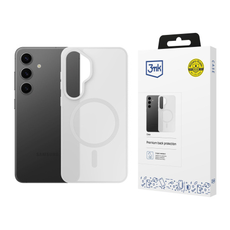 3mk ochranný kryt Smoke MagCase White pro Samsung Galaxy S25