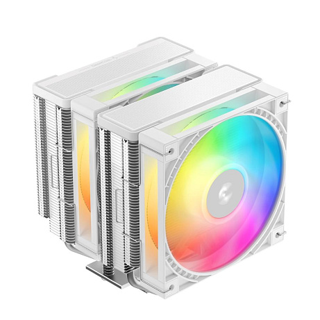 DEEPCOOL CPU Chladič AG620 G2 WH ARGB, 2x120mm, ARGB, LGA1851, AM5, bílá