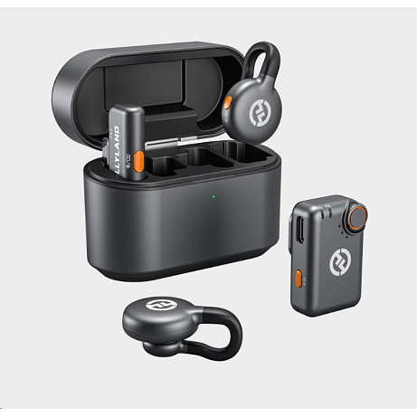 BAZAR - Hollyland LARK M2S Mini Combo  Wireless Lavalier Microphone Mini Combo (Space Gray) - Poškozený obal (Komplet)