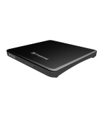 TRANSCEND externí DVD vypalovačka slim, USB 2.0, Black (+CyberLink Media Suite 10)