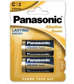 PANASONIC Alkalické baterie Alkaline Power LR14APB/2BP C 1,5V (Blistr 2ks)