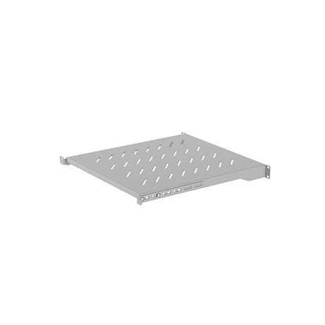 LANBERG POLICE PRO 19" SKŘÍNĚ 800MM ŠEDÁ (1U/483X500MM NOSNOST DO 25KG, 4BODOVÁ MONTÁŽ)