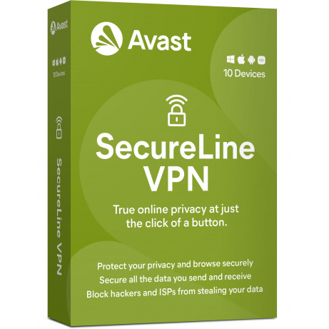 Avast SecureLine VPN Multi-device up to 10 device 3Y