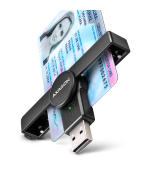 AXAGON CRE-SMPA, USB-A PocketReader čtečka kontaktních karet Smart card (eObčanka)