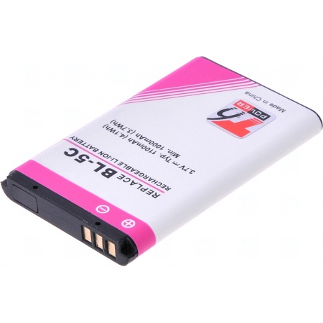 Baterie T6 Power pro Nokia 6300, 6600, 5100, 1100, 3650, 6230, C1-01, C2-01, 1100mAh, 4,1Wh, Li-ion