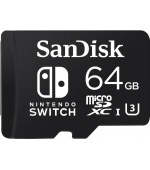 SanDisk MIcroSDXC karta 64GB for Nintendo Switch (R:100/W:90 MB/s, UHS-I, V30, U3, C10, A1) licensed Product