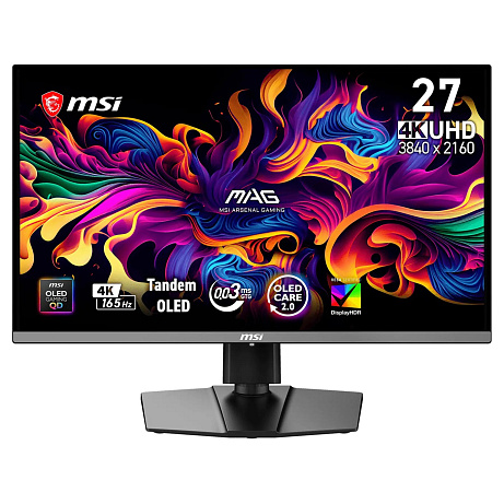 MSI MAG/272UP QD-OLED E16/26,5"/QD-OLED/4K UHD/165Hz/0,03ms/Černá/3R