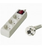 Prodlužovací přívod 230V, 7m, 3 zásuvky + vypínač