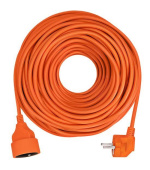 Solight prodlužovací přívod - spojka, 1 zásuvka, 40 m, 3 x 1,5mm2, oranžová