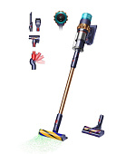 BAZAR - Dyson Gen5detect Absolute pruská modrá/měděná, tyčový vysavač, opraveno, použito