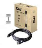 Club3D Kabel certifikovaný DisplayPort 1.4, HBR3, 8K60Hz (M/M), 3m, 28 AWG
