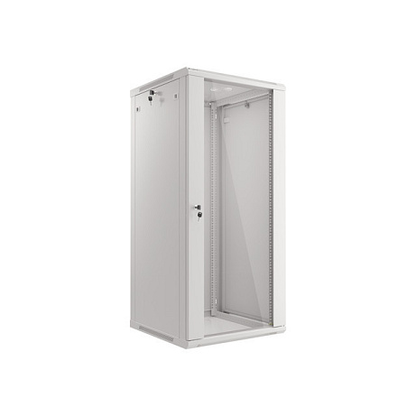 LANBERG RACKOVÁ SKŘÍŇ 19" NÁSTĚNNÁ 27U/600X600 (FLAT PACK) S PROSKLENÝMI DVEŘMI ŠEDÁ V2