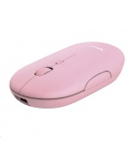 TRUST myš PUCK, bezdrátová, USB, růžová