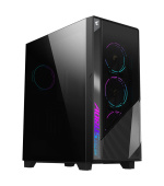 BAZAR - GIGABYTE case AORUS C500 GLASS, bez zdroje, průhledná bočnice, Mid Tower, černá - Poškozený obal (Komplet)