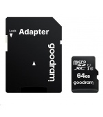 GOODRAM MicroSDXC karta 64GB M1AA, UHS-I Class 10, U1 + adaptér