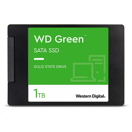 BAZAR VADNY - WD GREEN SSD 3D NAND WDS100T3G0A 1TB SATA/600, (R:500, W:400MB/s), 2.5" - Po opravě (Komplet)
