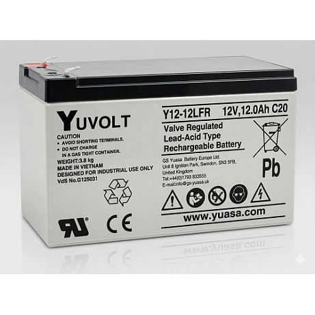 Yuasa YUVOLT Y12-12FR F2 VdS (12V; 12Ah)