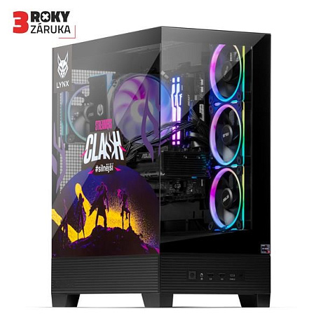 LYNX Streamers Clash Ryzen 7 7800X3D 32GB 1TB SSD NVMe RX 9070 16G W11 Home