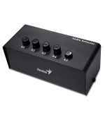 GENIUS Stereo Switching Box, pro výběr zvukového výstupu až na 5 repro