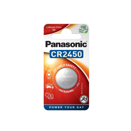 PANASONIC Lithiová baterie (knoflíková) CR-2450EL/1B 3V (Blistr 1ks)