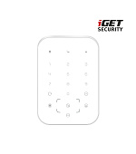 iGET SECURITY MP13 - bezdrátová klávesnice s RFID čtečkou pro alarm M6-4G, napájení 4x AA v balení