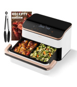 BAZAR - Cosori TF101S Dual blaze TwinFry 10l hozkovzdušná fritéza - bílá - Poškozený obal (Komplet)