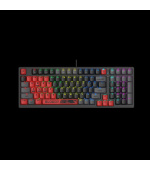 A4tech Bloody Klávesnice S98 Sports, herní klávesnice, mechanická, drátová, Red Switch, CZ/SK, Černá