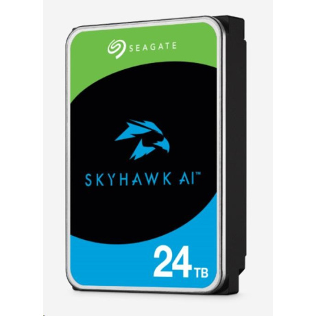 SEAGATE HDD 24TB SKYHAWK AI,, 3,5", SATA 6Gb/s, Cache 512MB, CMR
