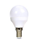 Solight LED žárovka, miniglobe, 6W, E14, 3000K, 510lm, bílé provedení