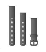 Garmin řemínek Quick Release 20mm, silikonový šedý, plastová přezka