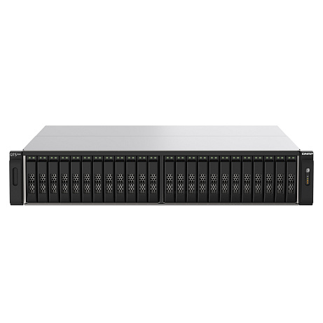QNAP TS-h2490FU-7302P-64G (AMD EPYC, ZFS, 64GB ECC RAM, 24x 2,5" U.2, 2x 2,5GbE, 4x 25Gb SFP28)