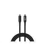 WG - Datový kabel Type-C na Type-C, 1 metr, 5 A, 240 W, 40Gbps, USB4, černá