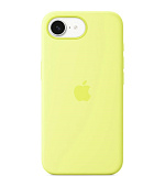 Apple iPhone 16e Silicone Case – Neon Yellow