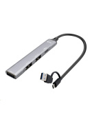 i-tec USB-A/USB-C Metal HUB 1x USB-C 3.1 + 3x USB 2.0