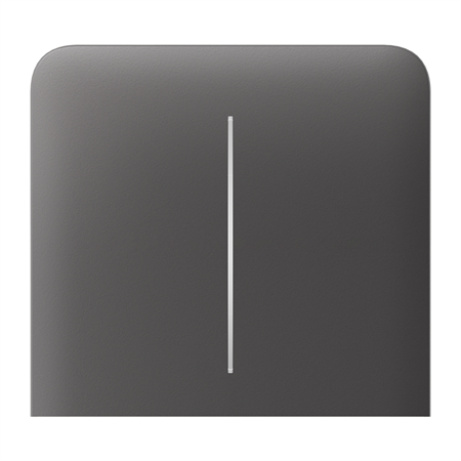 Ajax  SideButton (2-gang) vertical - Boční dvou tlačítko, vertikální instalace, šedá
