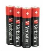 VERBATIM Alkalické baterie AAA, 4 Pack - Shrink, LR3