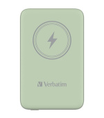 VERBATIM Powerbanka Charge 'n' Go, Magnetická, 10000 mAh, USB-C, Zelená