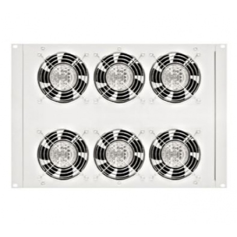 Horní/spodní ventil.jednotka,6x ventilátor,termostat,8U