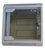 LEXI-Net 10" nástěnný rozvaděč 6U 310x260, skleněné dveře, svařovaný, šedý